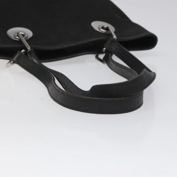 GUCCI GG Canvas Tote Bag Black Silver 120840 Auth - Picture 7 of 16